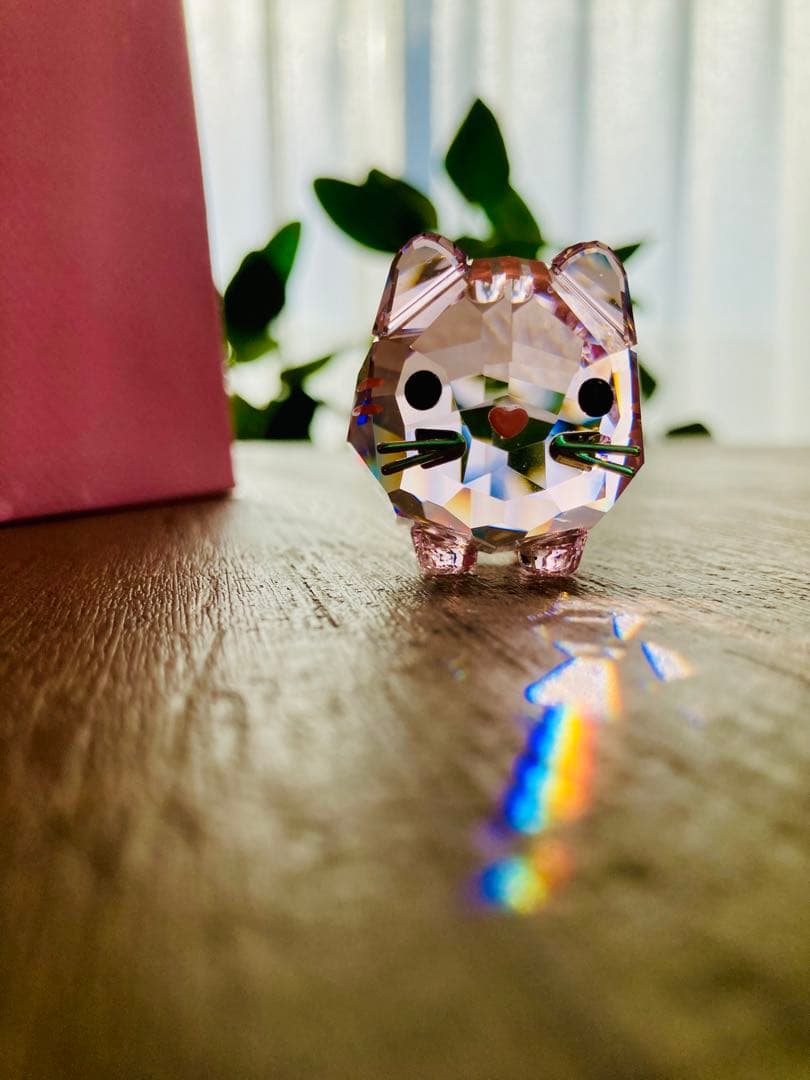 SWAROVSKI スワロフスキー Chubby Cats ピンクキャット 猫