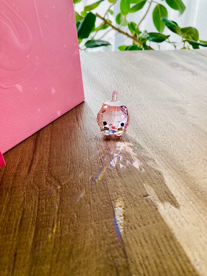 SWAROVSKI スワロフスキー Chubby Cats ピンクキャット 猫
