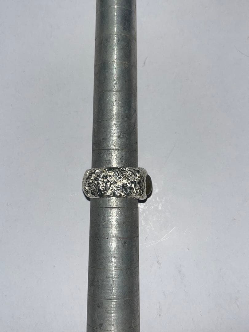 ハンドメイドシルバー リング　ラブラドライト石留め　12号