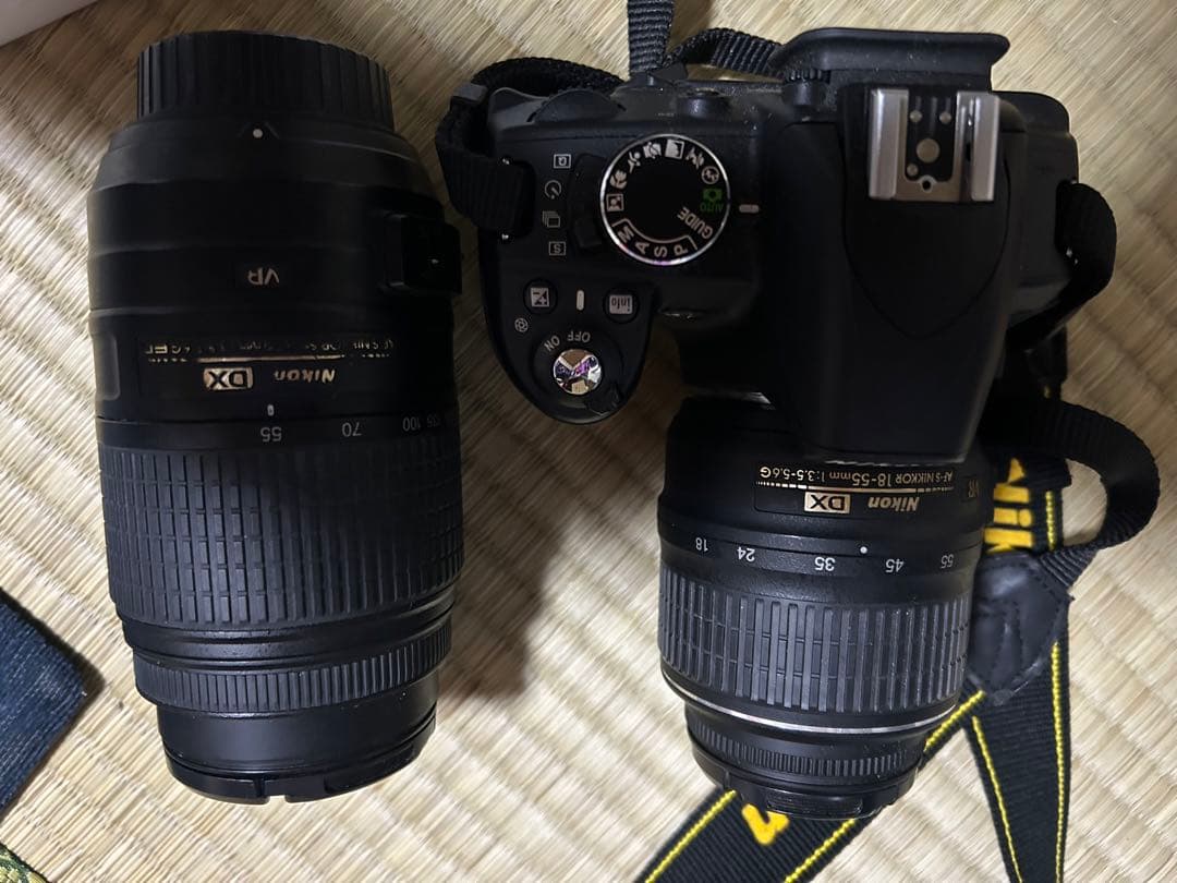 望遠レンズ付き Nikon D3100 デジタル一眼レフカメラ ジャンク