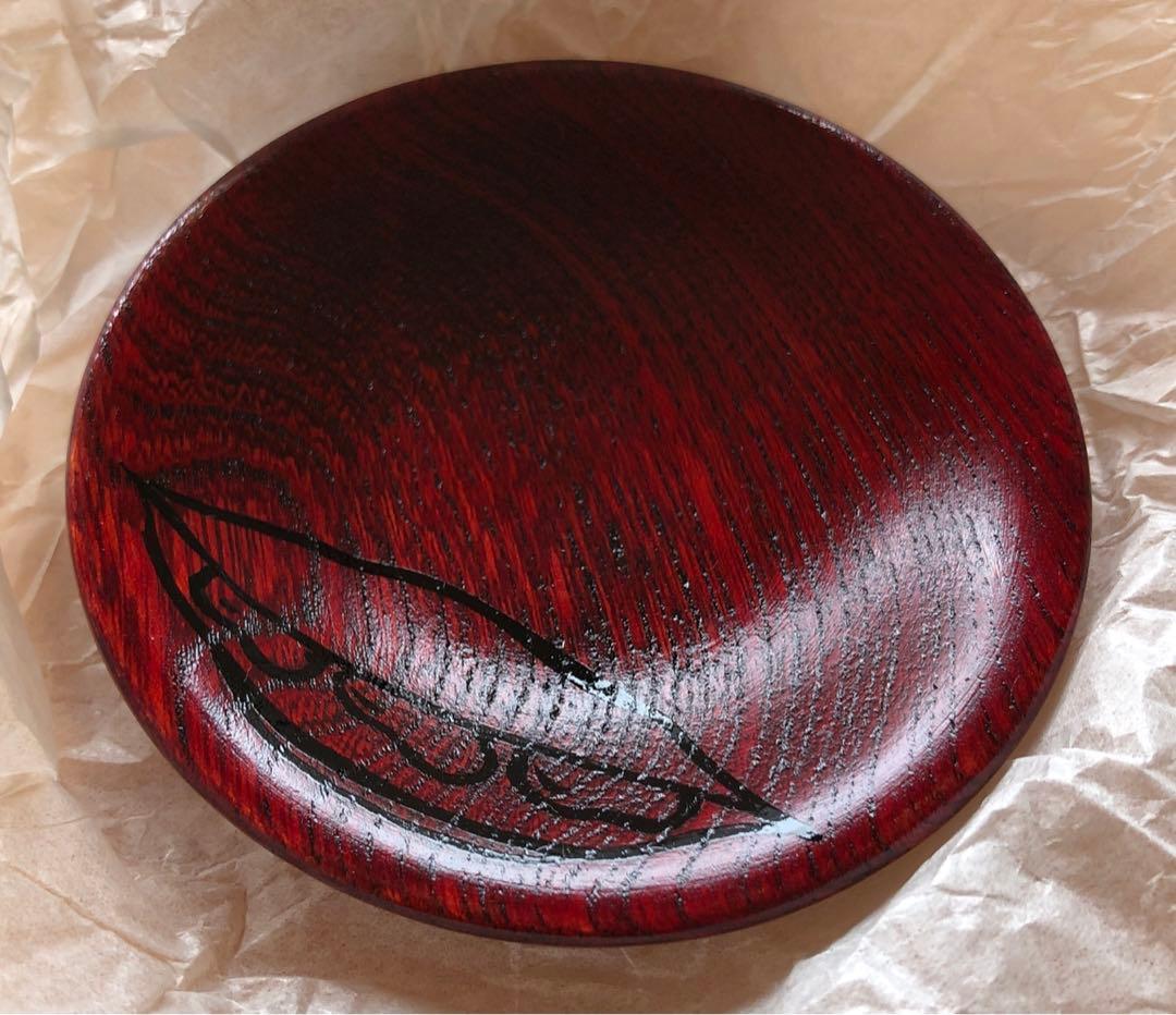 【新品未使用】山田平安堂　漆器　豆皿　みのり　宮内庁御用達