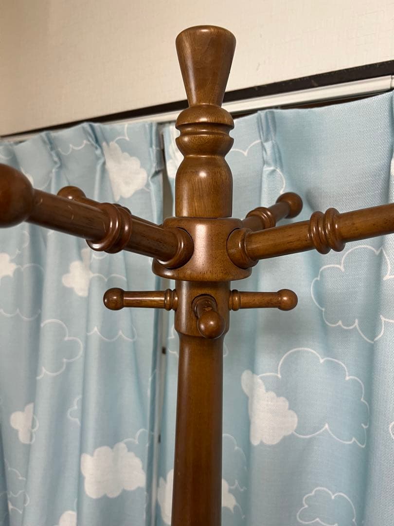 美品送料込‼️ TOCOM あずま工芸 ポールハンガー コートハンガー 天然木