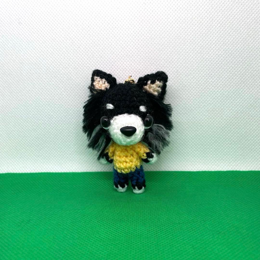 のんちゃん様　リクエストページ　あみぐるみ　ハンドメイド　チワワ　ブラックタン白