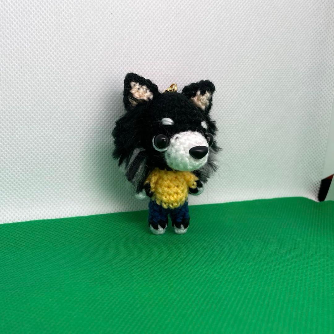 のんちゃん様　リクエストページ　あみぐるみ　ハンドメイド　チワワ　ブラックタン白