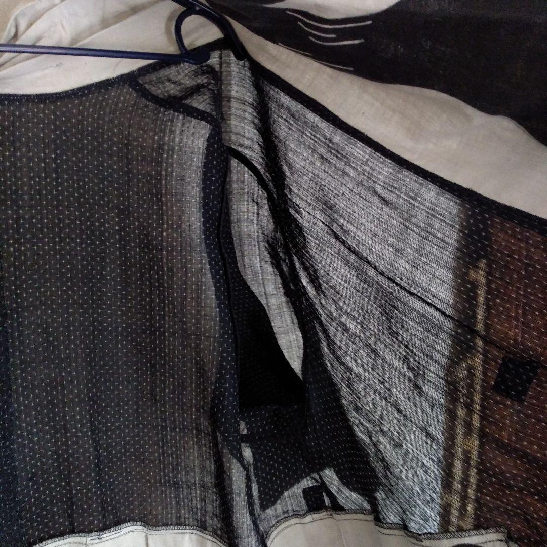 古布リメイク　羽織り　激渋