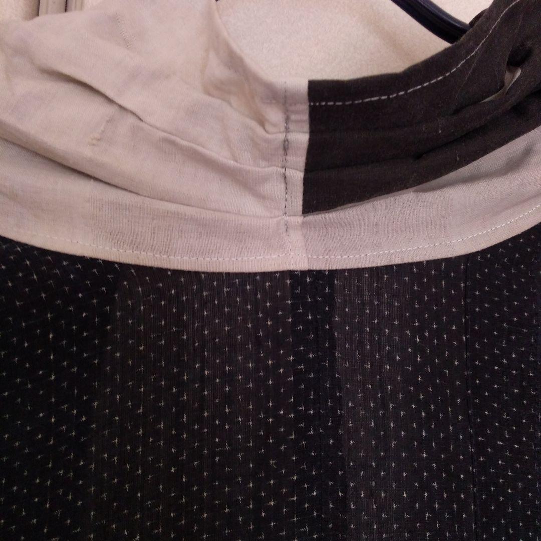 古布リメイク　羽織り　激渋