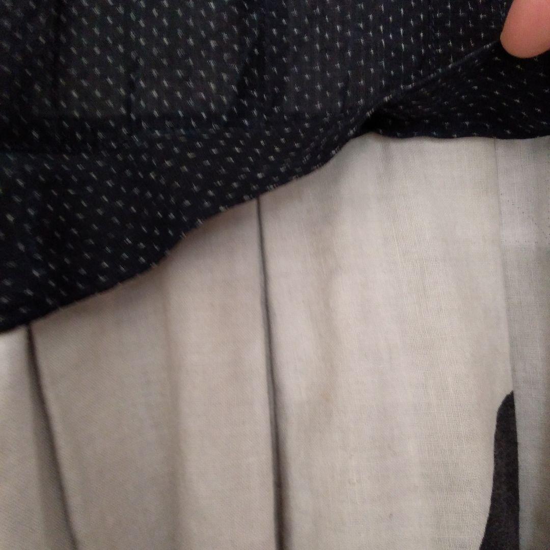 古布リメイク　羽織り　激渋