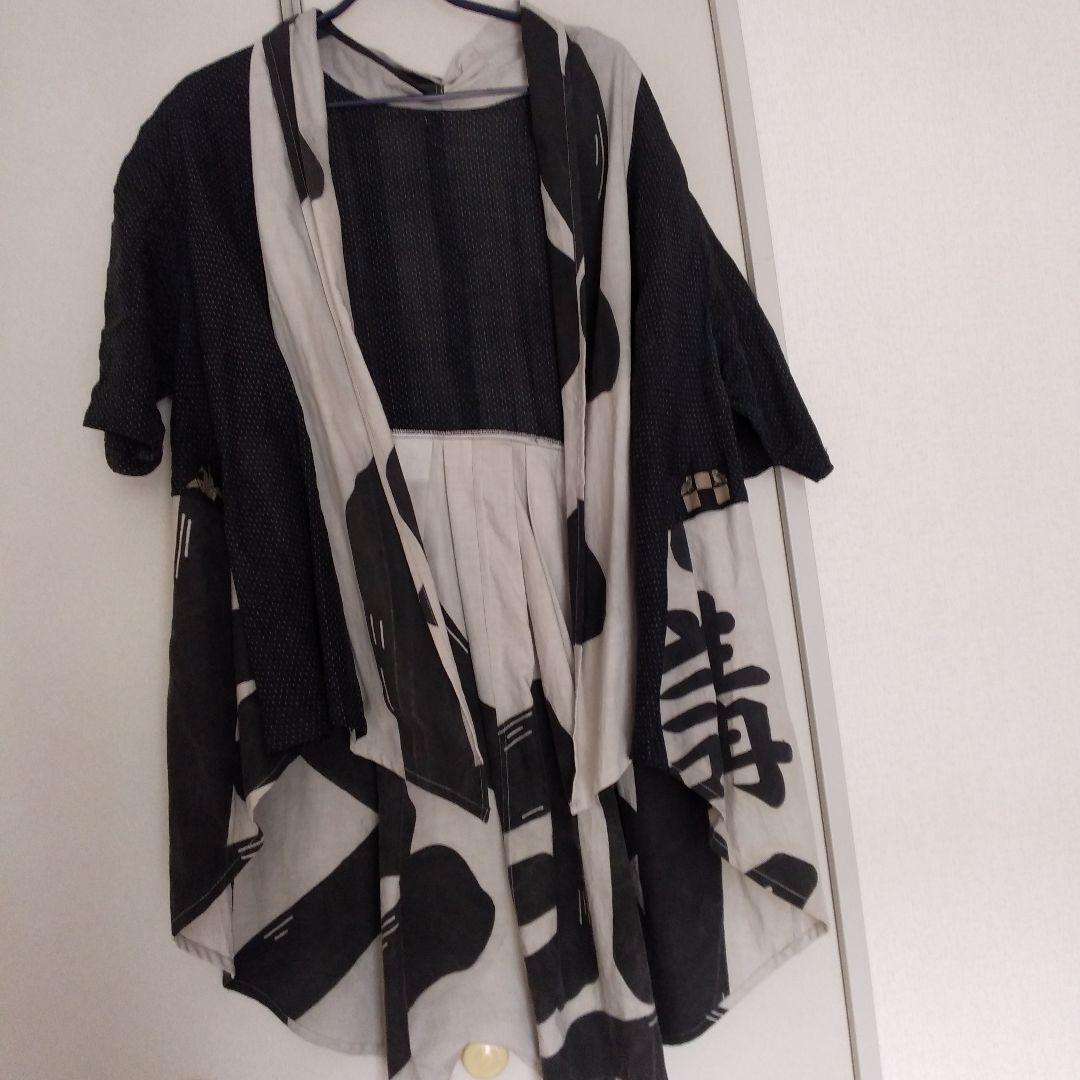 古布リメイク　羽織り　激渋