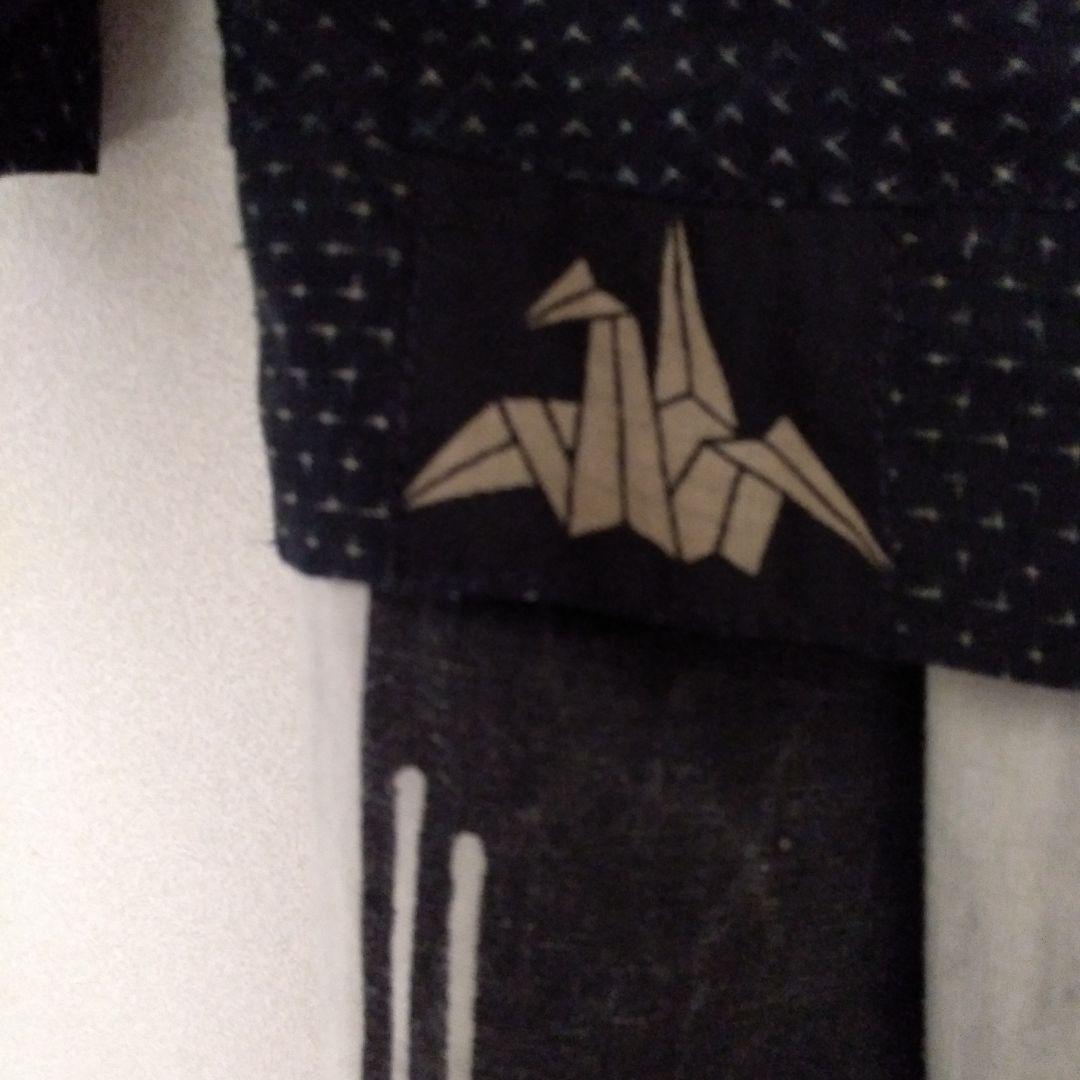 古布リメイク　羽織り　激渋