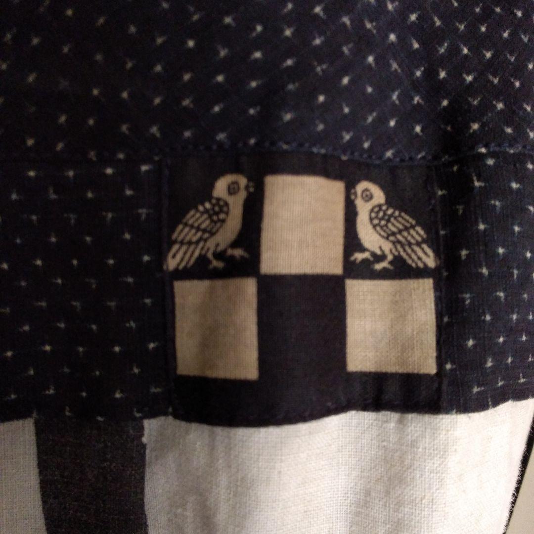 古布リメイク　羽織り　激渋