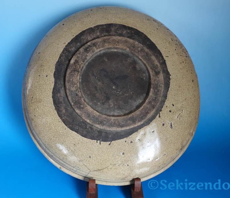 古瀬戸　灰釉　黄瀬戸　大皿　大鉢　メダカ鉢　小長曽陶器窯跡　江戸時代　2526