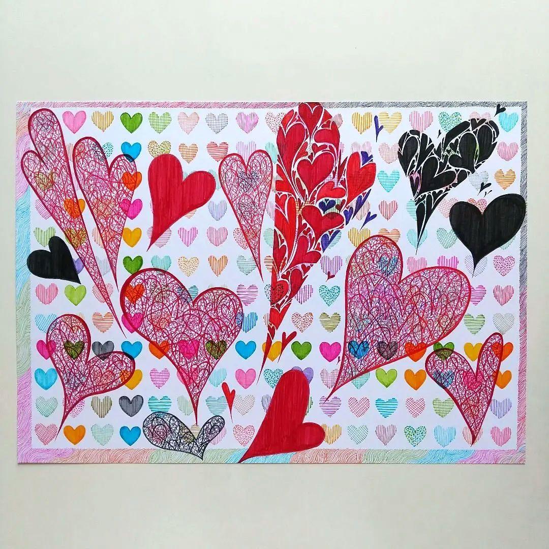 原画「浮遊するheart」