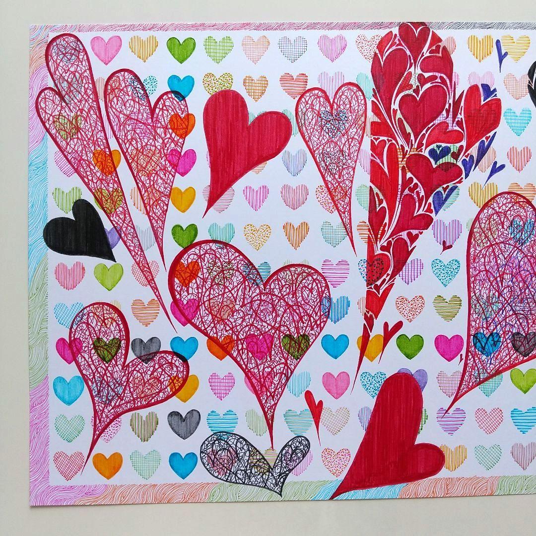 原画「浮遊するheart」