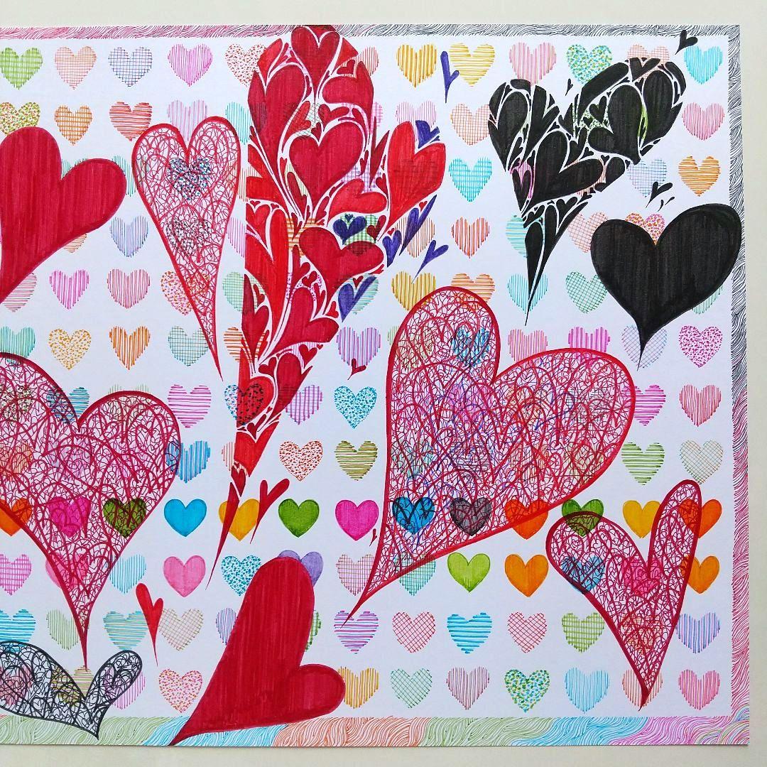 原画「浮遊するheart」