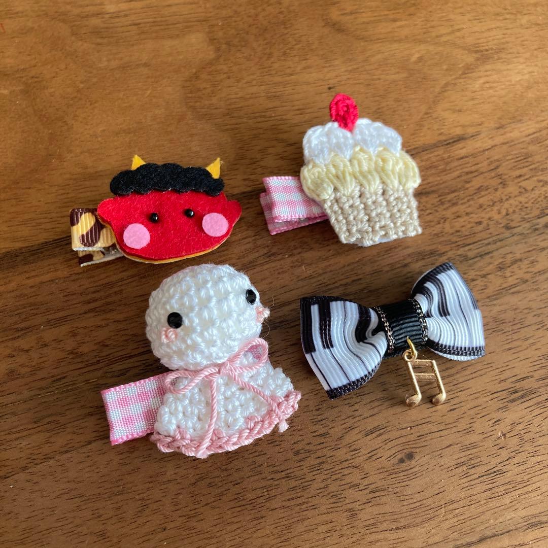 Banana Cake様ご確認用☆ベビーヘアクリップ