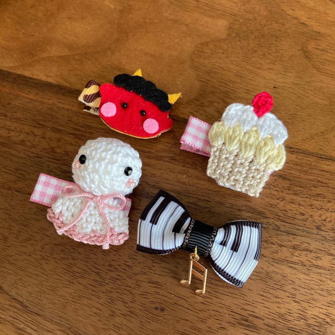 Banana Cake様ご確認用☆ベビーヘアクリップ