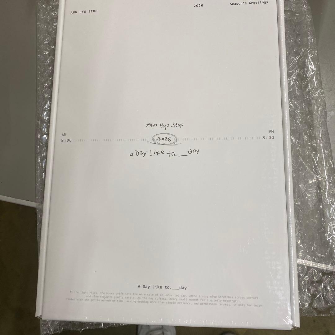 ktown4u特典付き　アンヒョソプ シーズングリーティング 2026