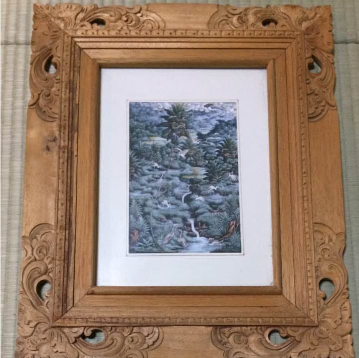 絵画 木彫の額