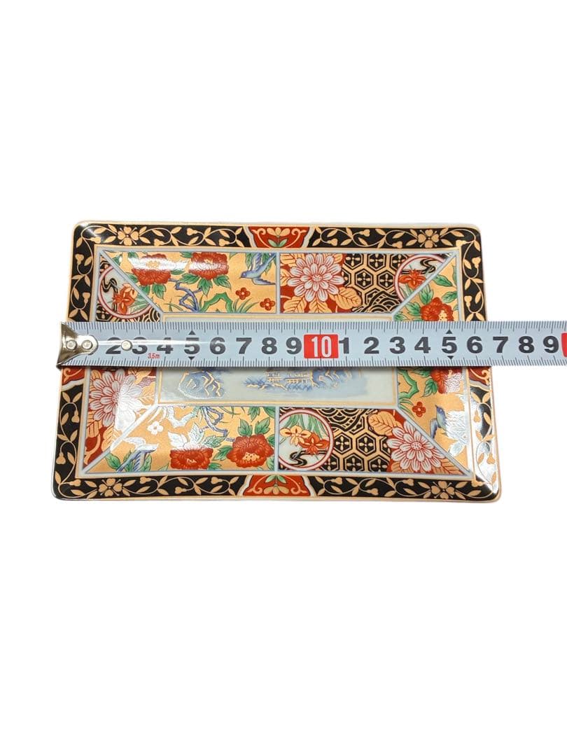 有田焼 昇龍釜 古伊万里 角皿 長角皿 金彩