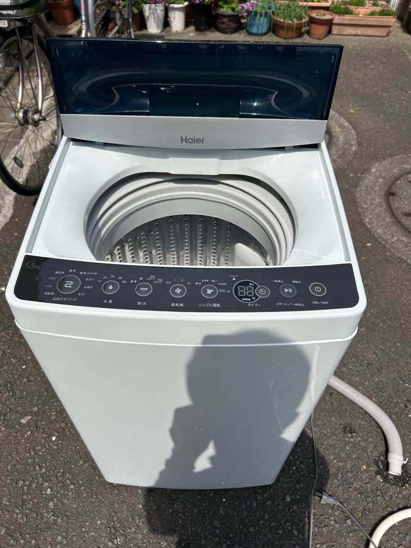 2018年式　Haier 5.5kg洗濯機JW-C55A-W 【引き取り限定】