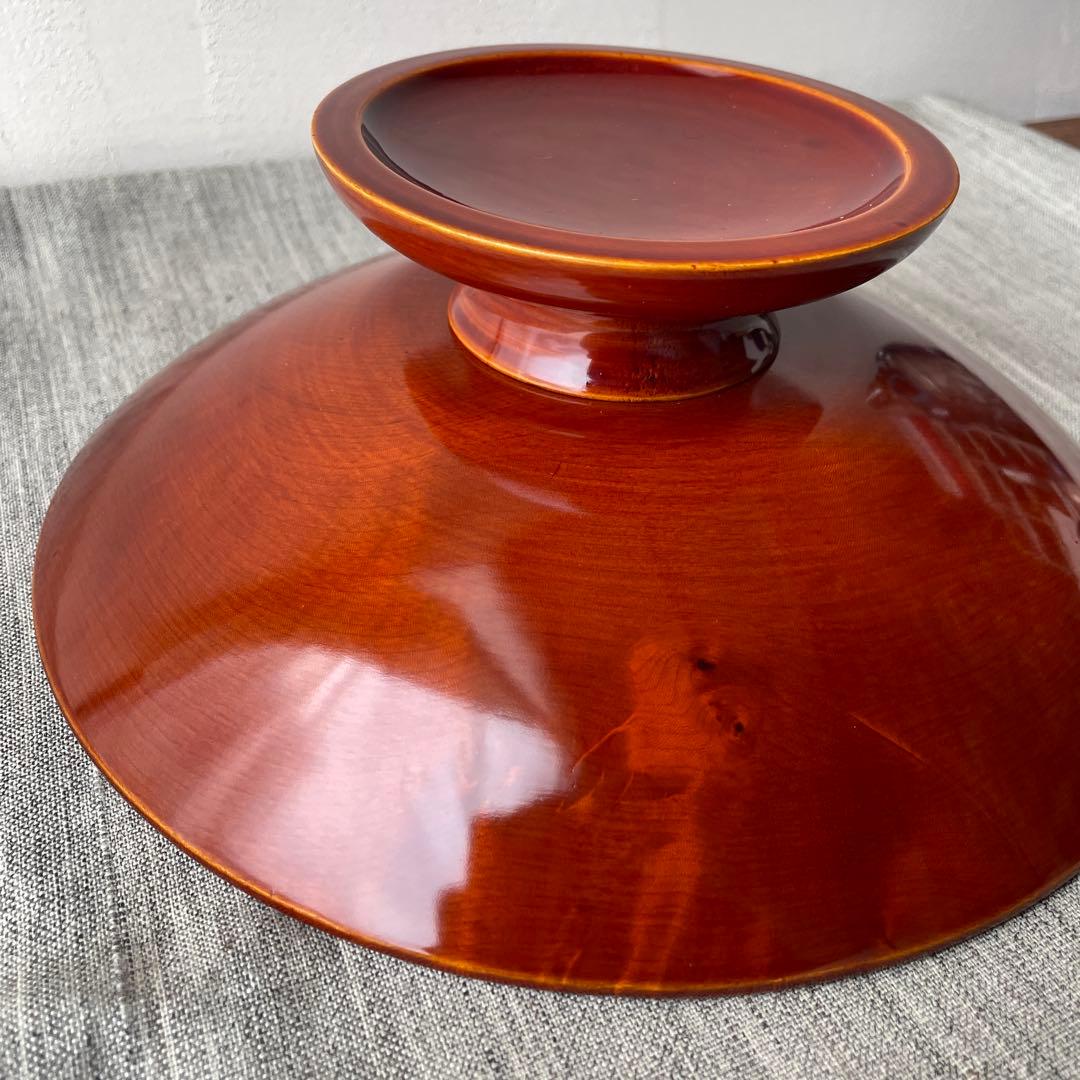 春慶塗 木製 漆器 コンポート 脚付き 菓子器 フルーツボウル