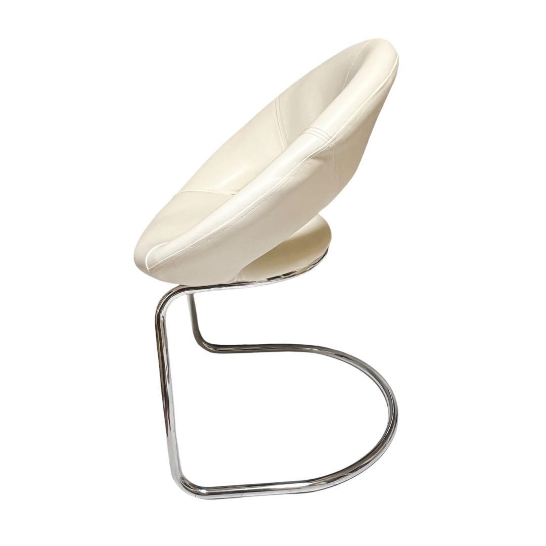 【美品】 ティアイアイ　北欧レトロ　ラウンドチェア　円形椅子 デザインチェア