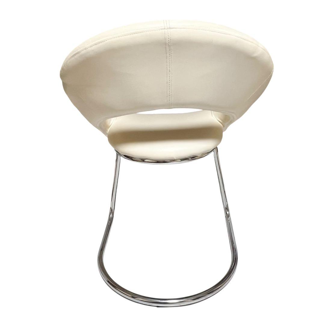 【美品】 ティアイアイ　北欧レトロ　ラウンドチェア　円形椅子 デザインチェア