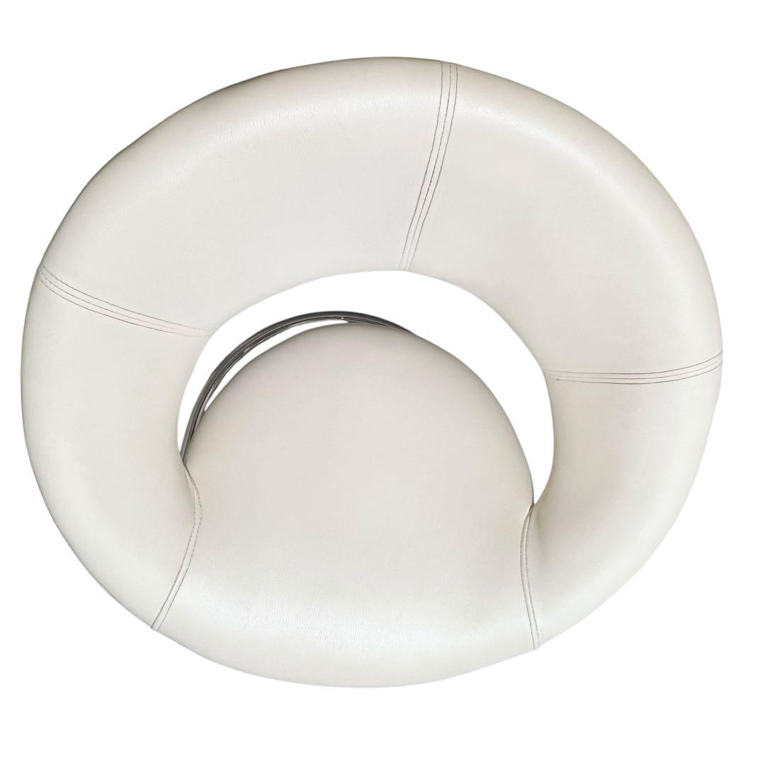 【美品】 ティアイアイ　北欧レトロ　ラウンドチェア　円形椅子 デザインチェア