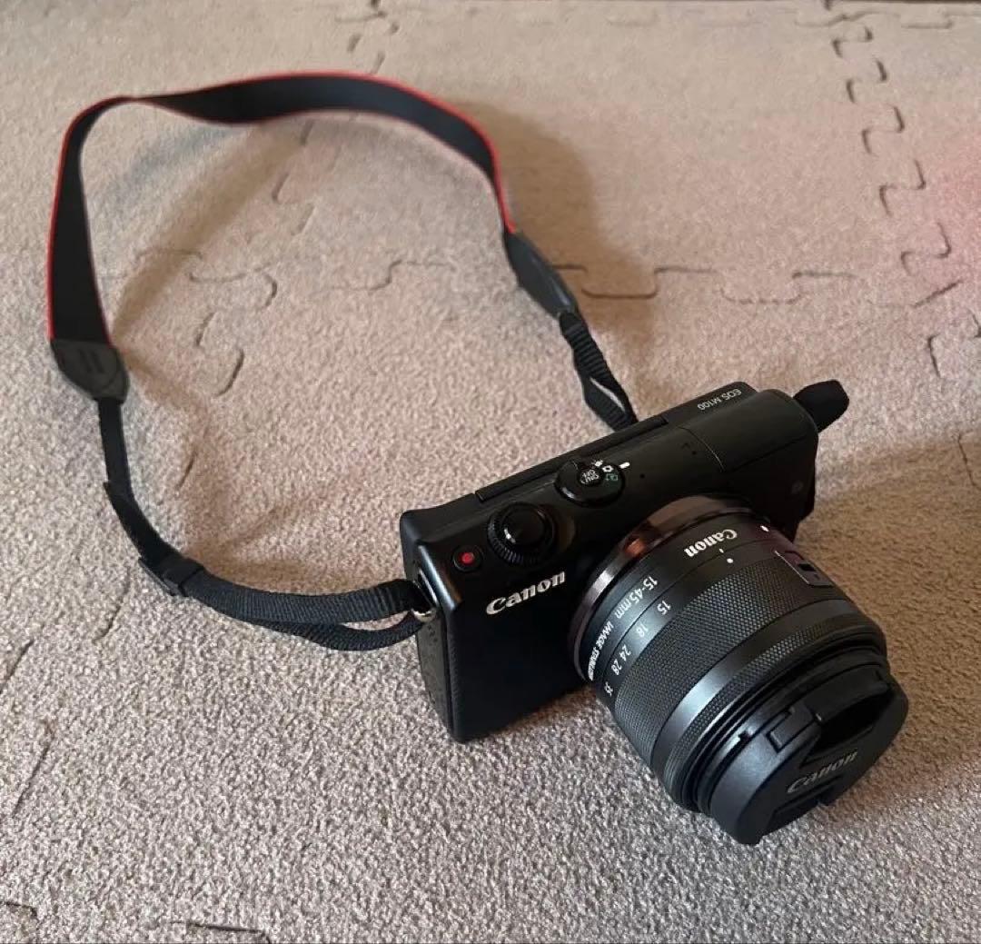 【美品】CANON キャノン EOSM100 ブラック カメラ　箱付き