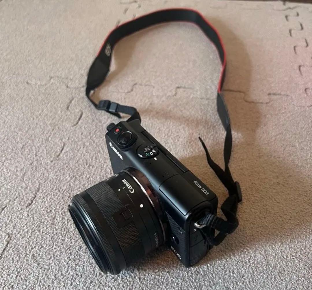 【美品】CANON キャノン EOSM100 ブラック カメラ　箱付き