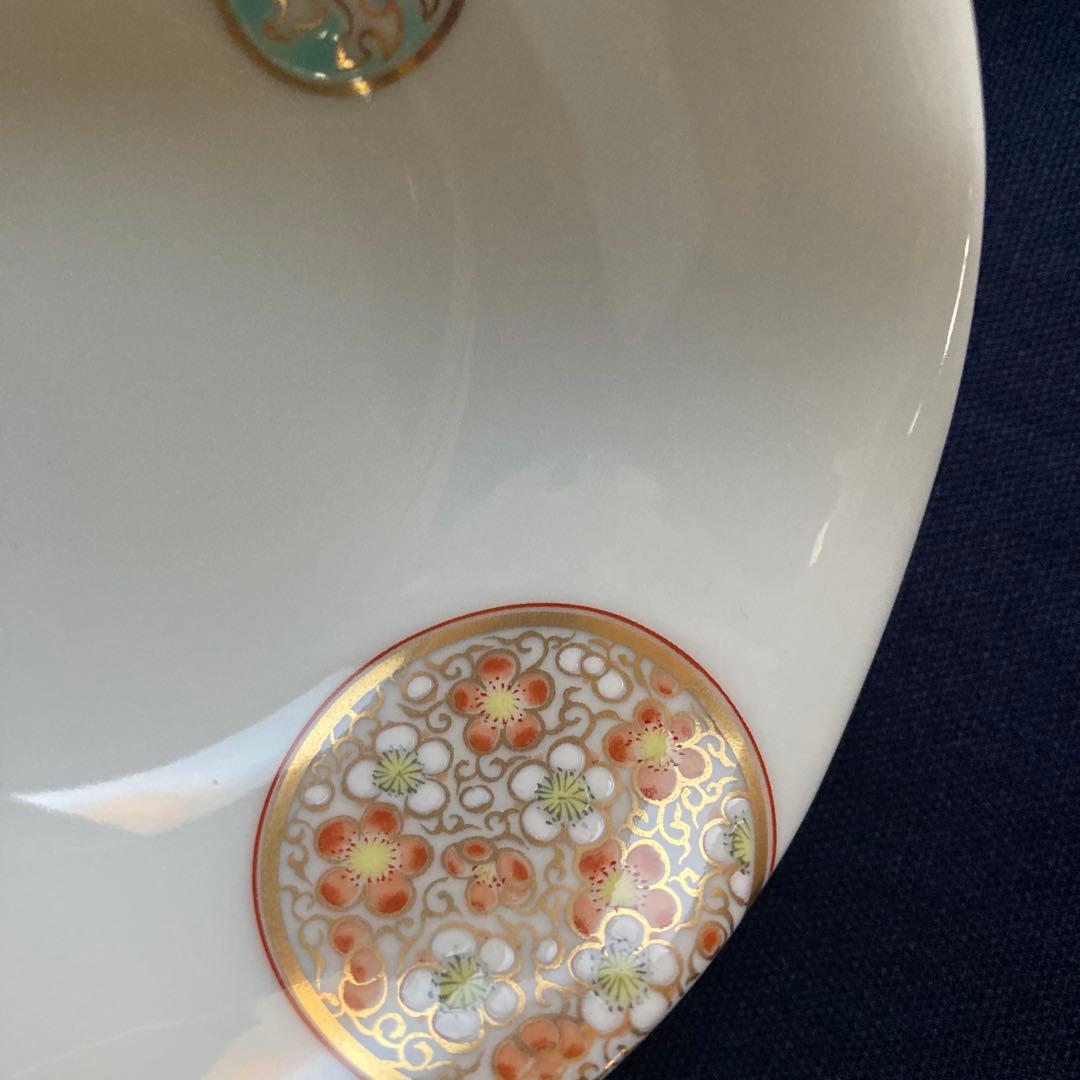 深川製磁　寿赤絵　八寸皿　小皿揃