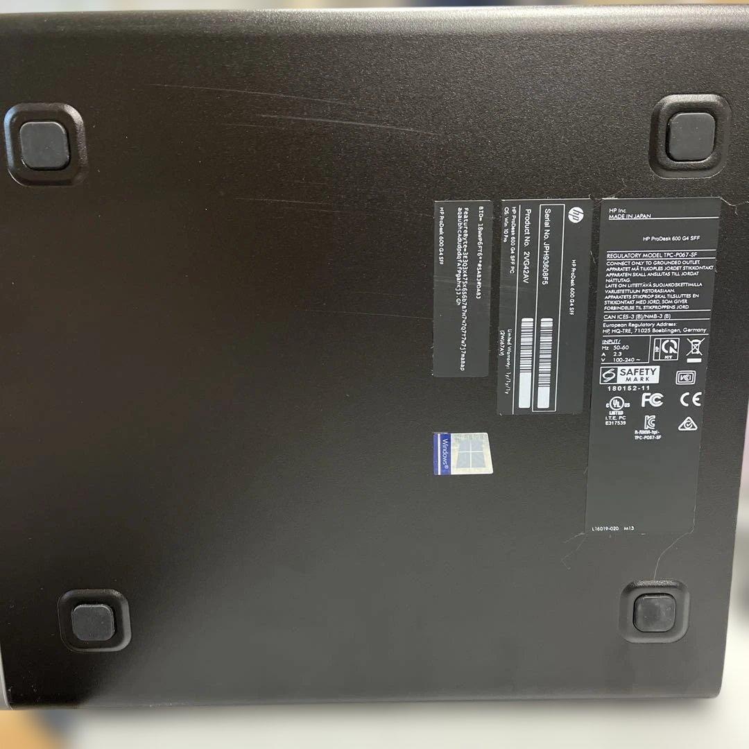 HP ProDesk 600 G4SFF Windows11 Office付き