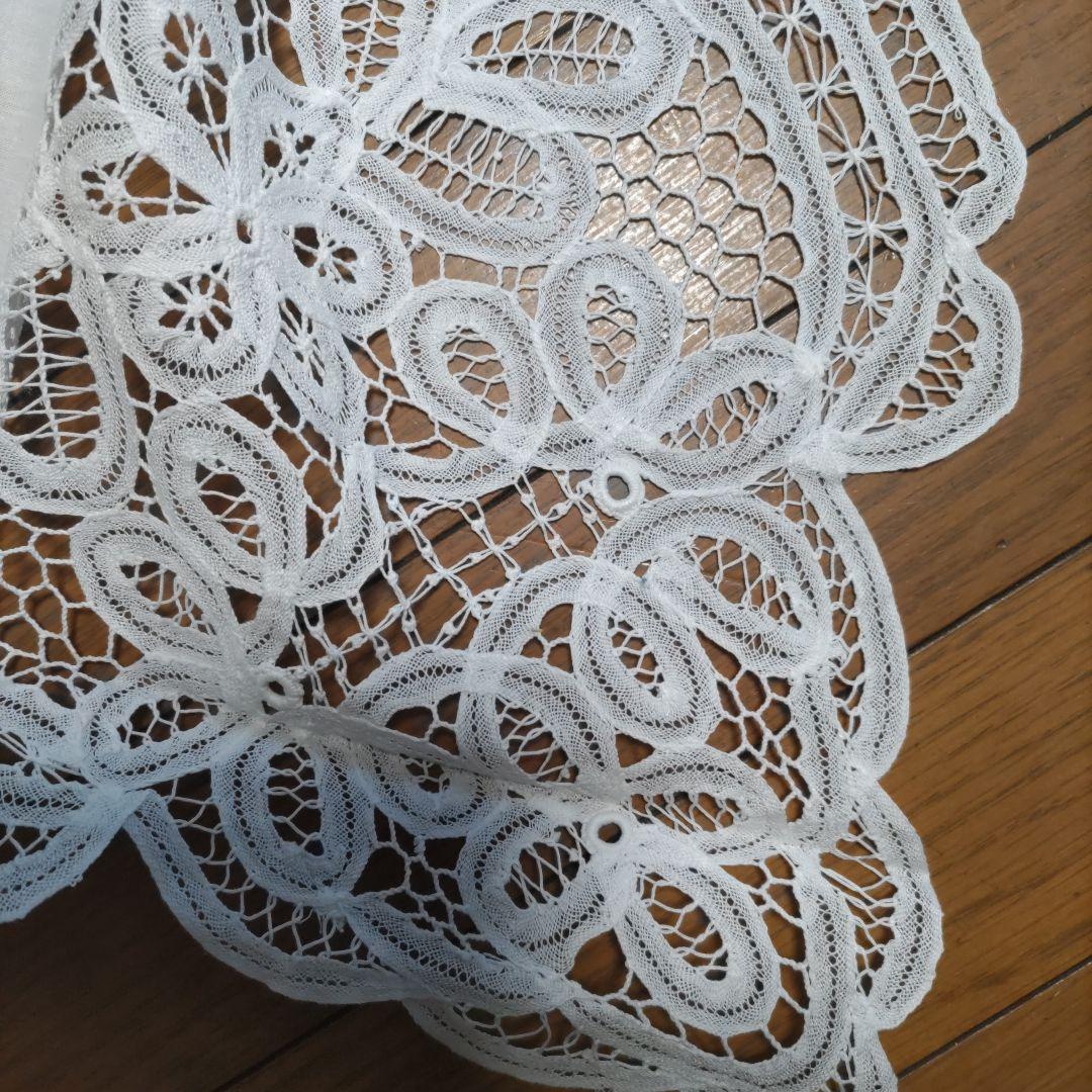 《アンティーク、バテンレースカバー》（株セルコン）新品、綿、ピアノカバー1799