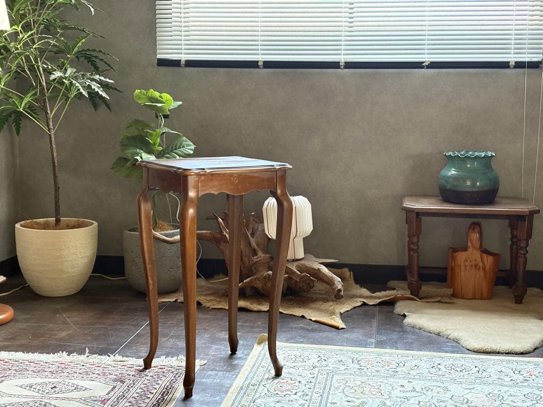 karimoku カリモク　猫脚　クラシック　花台　トールコンソール　IG