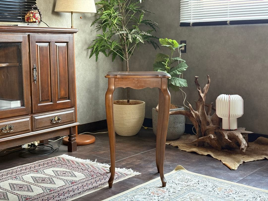 karimoku カリモク　猫脚　クラシック　花台　トールコンソール　IG