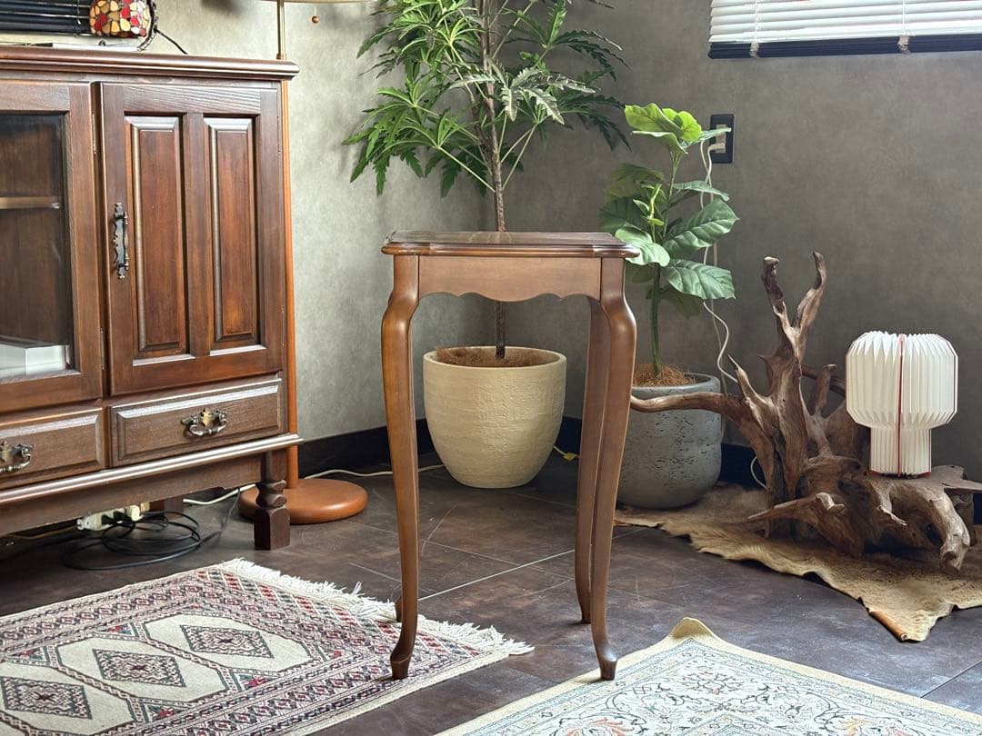 karimoku カリモク　猫脚　クラシック　花台　トールコンソール　IG