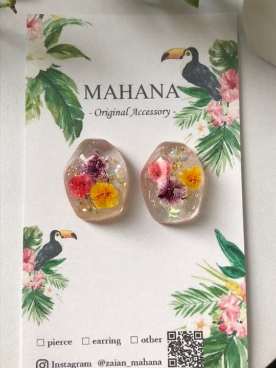 ☆チェル専用♡かすみ草1粒ピアス イヤリング