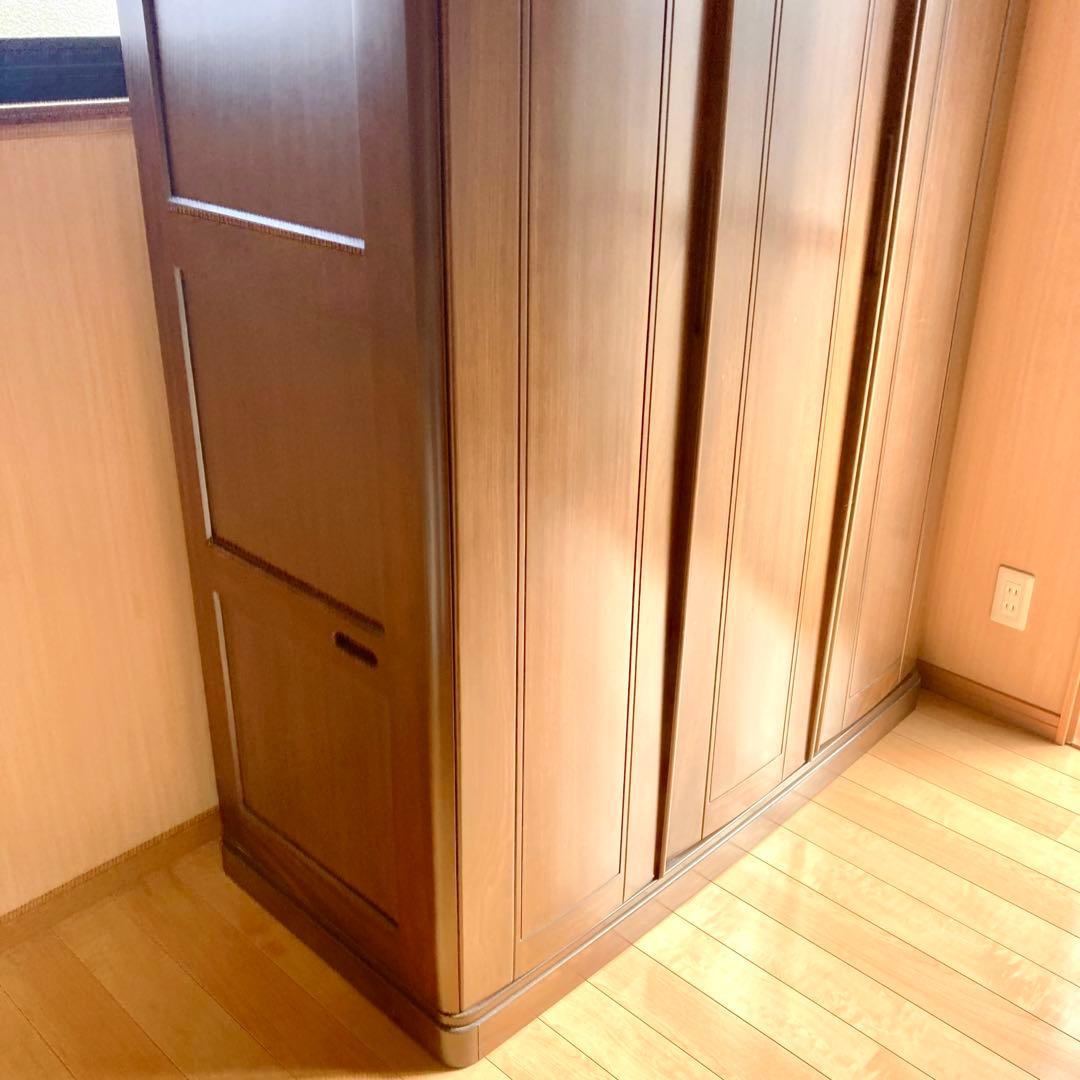 クスノキ 洋服タンス 3枚扉 家具 箪笥 天然木 楠③