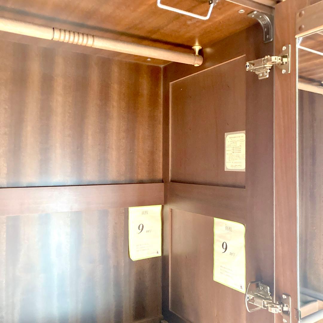 クスノキ 洋服タンス 3枚扉 家具 箪笥 天然木 楠③