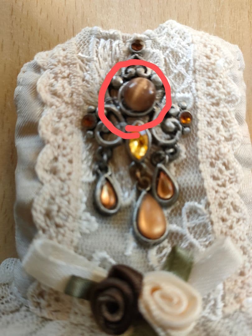 27cmドール　アンティーク風ドレス　エクセリーナ