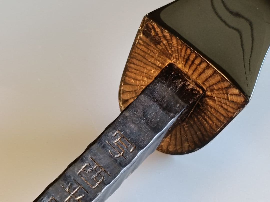 昭和名工佐久本盛信作写西平開鐘型三線　八重山黒木四つ割り物