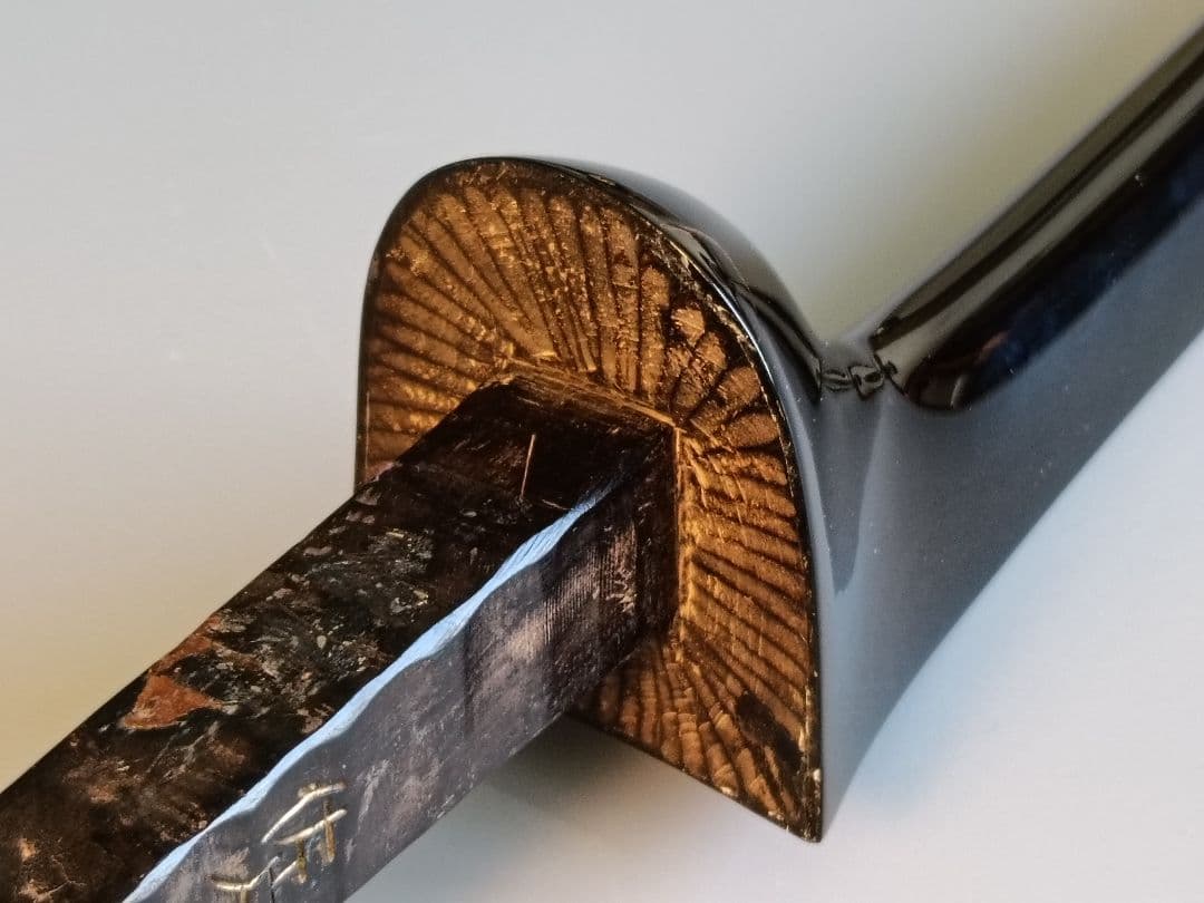 昭和名工佐久本盛信作写西平開鐘型三線　八重山黒木四つ割り物