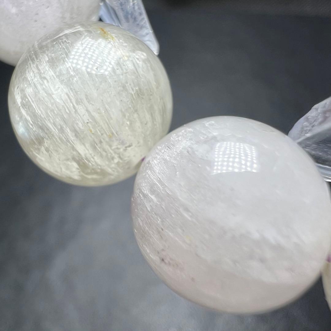 【612041】 キャッツアイ クンツァイト 12.5mm ブレスレット 天然石