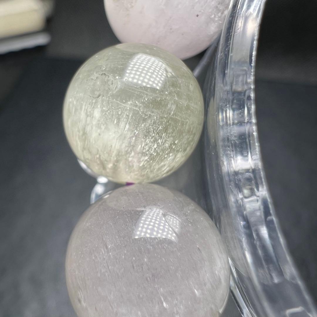 【612041】 キャッツアイ クンツァイト 12.5mm ブレスレット 天然石