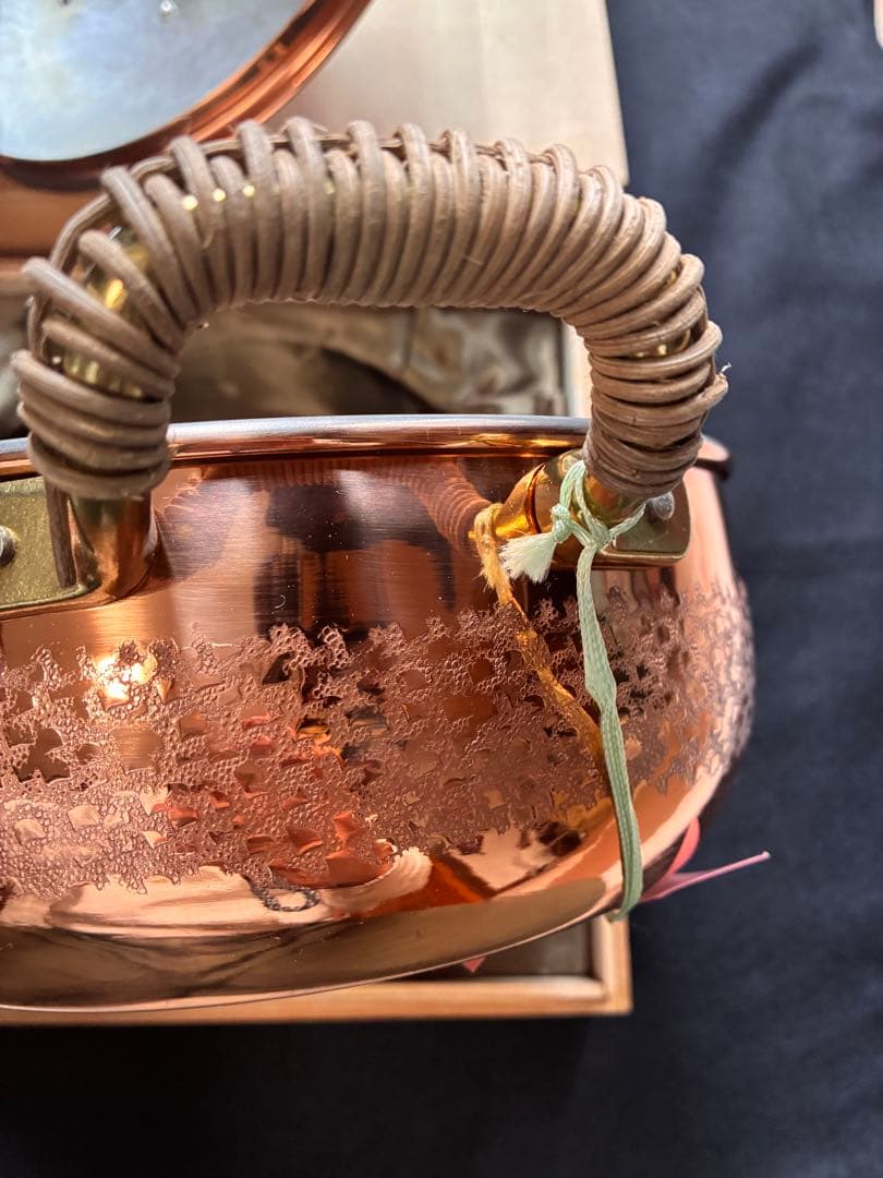 手打ち純銅鍋　きたくに　新潟燕市製　直径21cm 2.65L 蓋付き