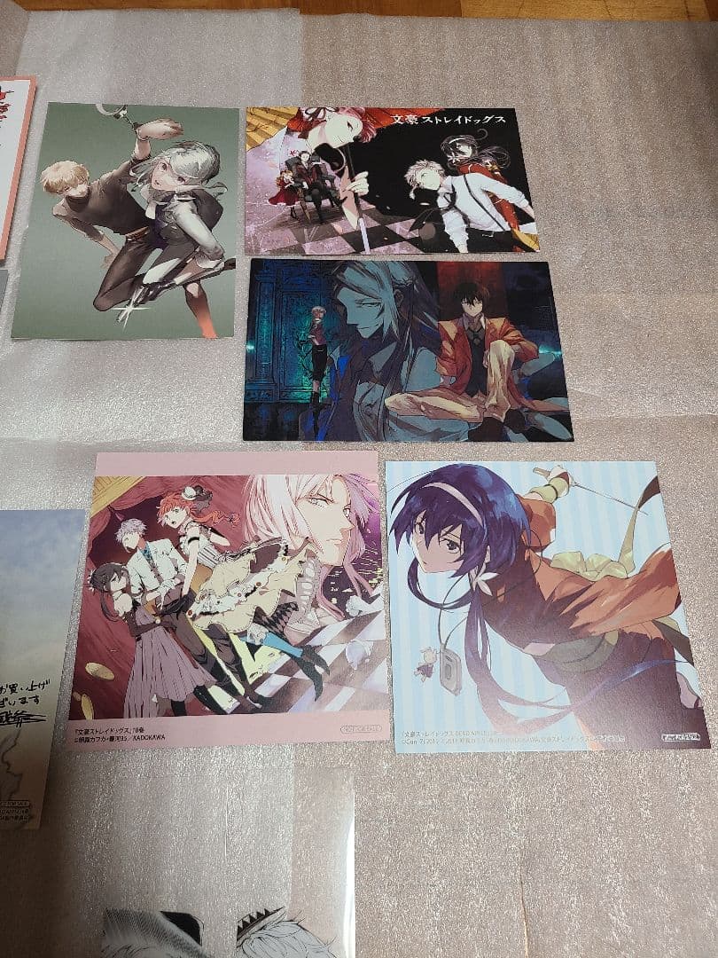 文豪ストレイドッグス 非売品 特典 ポストカード ミニ色紙 しおり 11点