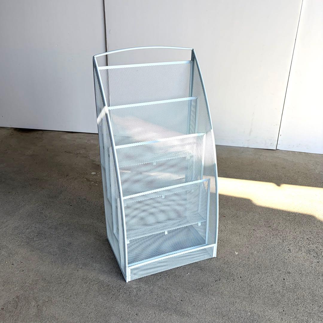 マガジンラック　メッシュ　パンチング　アノニマス　ビンテージ　ポストモダン