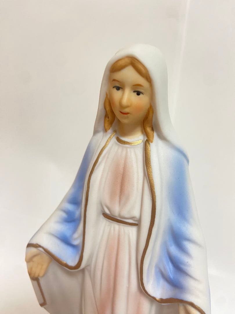 聖母マリア様　置物　カトリック　陶器　アンティーク