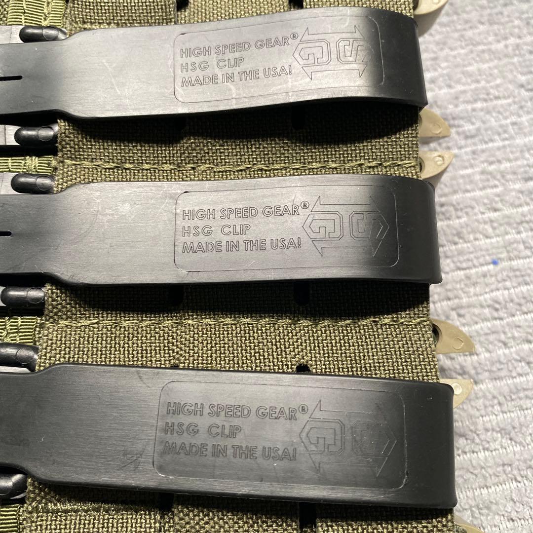 【実物】High Speed Gear 3連ピストルマグポーチ　HSGI プロ用