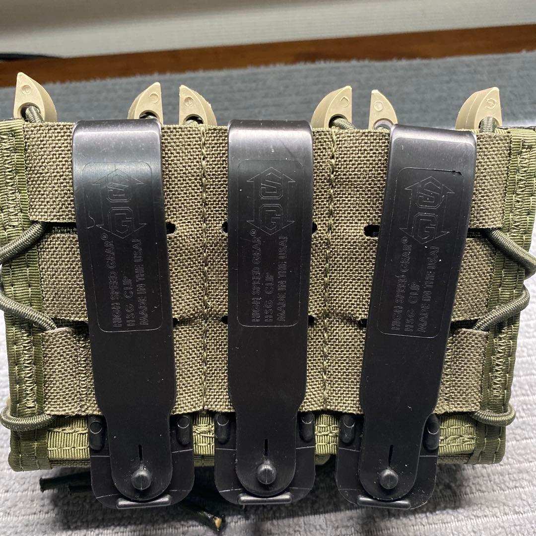 【実物】High Speed Gear 3連ピストルマグポーチ　HSGI プロ用